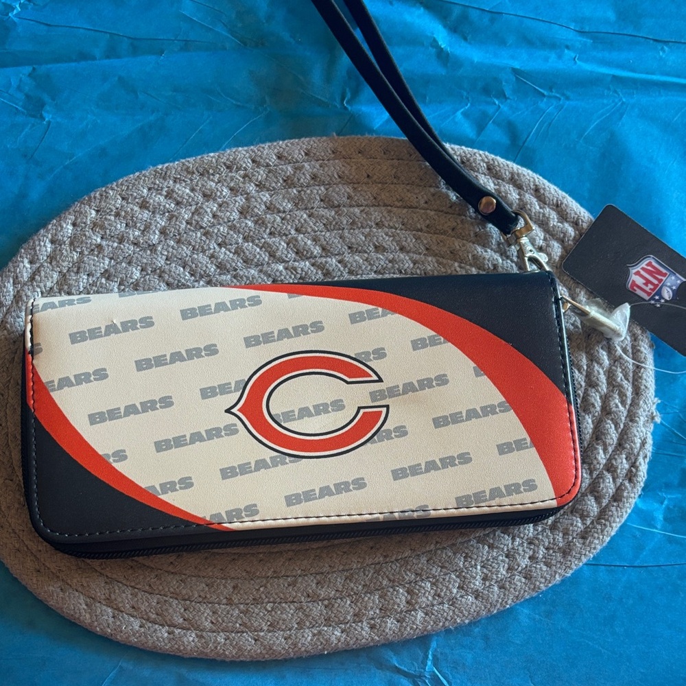 NFL Blue Wallet with Chicago Bears Logo